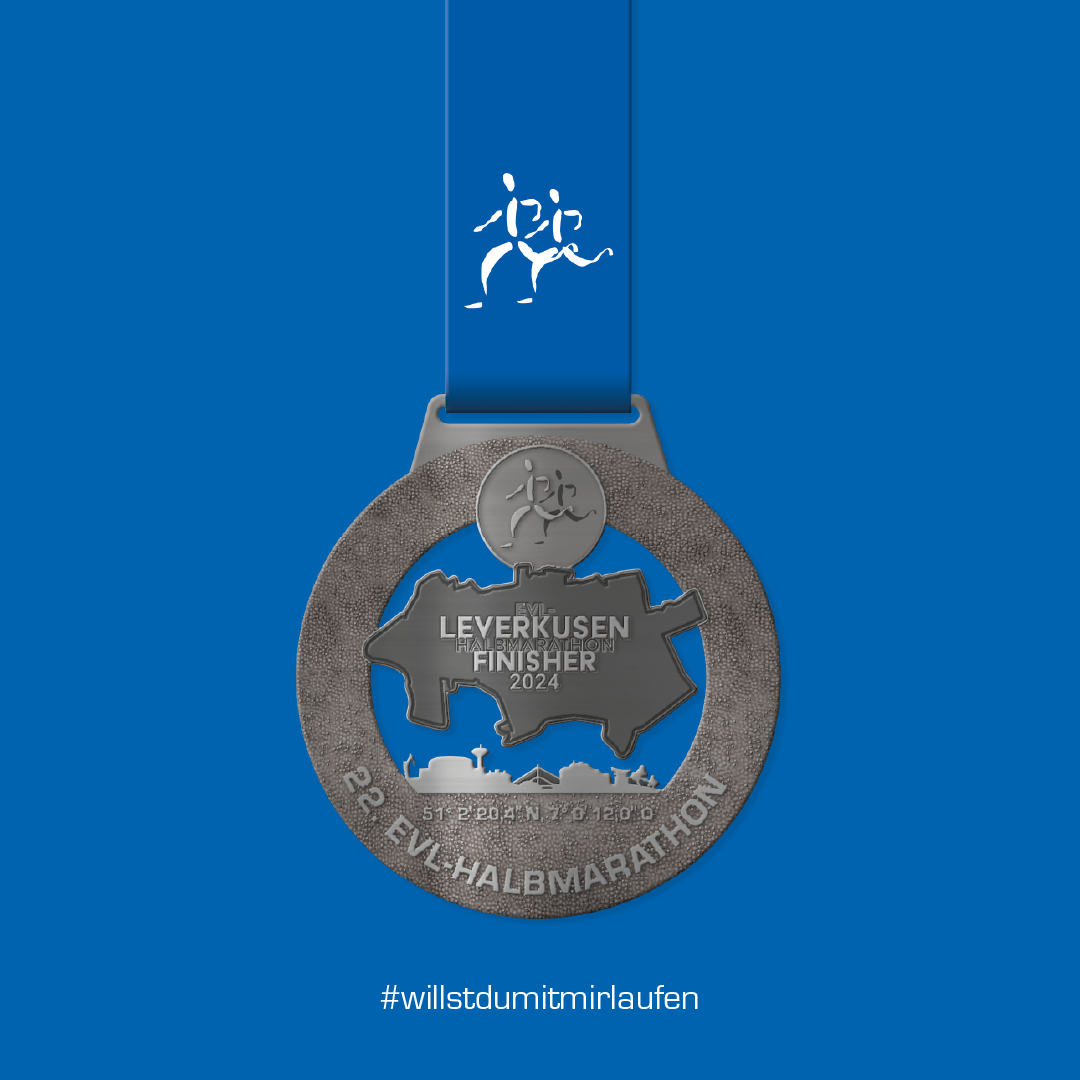 Jetzt entdecken: Die neue EVL-HalbMarathon Medaille